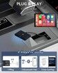 CarPlay Wireless Adapter for OEM Wired CarPlay Wireless Carplay Adapter for iPhone Plug & Play Fastest Dongle Wired to Wireless Converter for Cars from 2015 & iPhone iOS 10+ (Black)