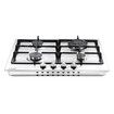 Maxkon Gas Cooktop 4 Burners Cooker 60cm Stove Cook Tops Hobs Stovetop NG LPG Stainless Steel Surface Knobs