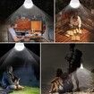 Solar Rechargeable Emergency Light Bulbs Indoor Outdoor Solar Powered Shed Lights LED Camp Lamps for Camping Hiking Garden