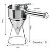 Stainless Steel Funnel Octopus Balls Tools, Pancake Batter Dispenser