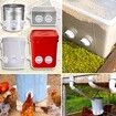 Chicken Feeder with Rat Stopper Caps,6 Ports and Hole Saw,DIY Poultry Feeder Port Gravity Automatic Fed Kit for Buckets,Barrels,Bins,Troughs