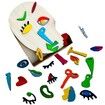 Wooden Jigsaw Puzzles Set Picasso Art 26 Wooden Pieces Montessori Travel Toy for Kids Children Gifts