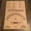 Wooden Baseball Dice Game - Wooden Baseball Board Game with Dice Marbles for Kids and Adults - Games for Family Game Night
