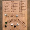 Wooden Baseball Dice Game - Wooden Baseball Board Game with Dice Marbles for Kids and Adults - Games for Family Game Night