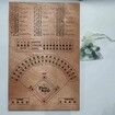 Wooden Baseball Dice Game - Wooden Baseball Board Game with Dice Marbles for Kids and Adults - Games for Family Game Night