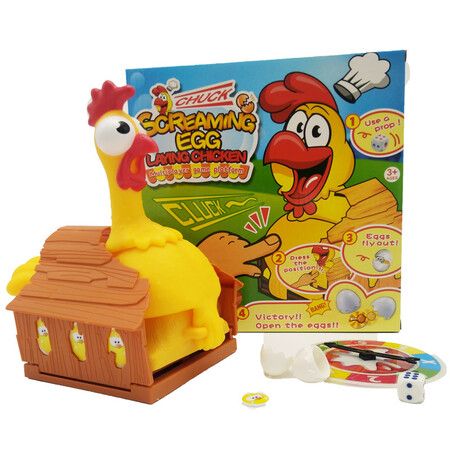 Pranks Born Laying Hens Parent-Child Interactive Tabletop Game New Strange Turntable Lucky Chicken Puzzle Children'S Toys
