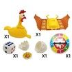 Pranks Born Laying Hens Parent-Child Interactive Tabletop Game New Strange Turntable Lucky Chicken Puzzle Children'S Toys