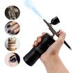 Rechargeable Cordless Airbrush Set Compressor Auto Handheld Airbrush Gun, Portable Wireless Air Brush for Barber, Nail Art, Cake Decor, Model Painting