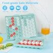 3pc Round Ice Cube Tray with Coolbox, Ice Cube Trays in Mini Ball, Ice Ball for Freezer, 3 Ice Cube Cocktail, Adapted Whisky ( Ice Cube*3+box+Shovel)