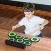 Roll Up Drum Practice Pad Midi Drum Kit with Built-in Speaker Drum Pedals Sticks Great Gift for Kids-Green