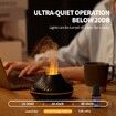 7 Color Flame Aroma Diffuser Essential Oil Lamp USB Portable Air Humidifier with Color Night Light Fragrance Home Car Color Black