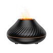 7 Color Flame Aroma Diffuser Essential Oil Lamp USB Portable Air Humidifier with Color Night Light Fragrance Home Car Color Black