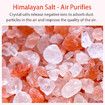 Fireplace Humidifier Crystal Salt Rock Fire Lamp Volcano Air Humidifier Flame Aroma Smell Essential Oil Diffuser for Home Color Black