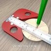 Aluminum Alloy Center Finder, Woodworking Line Gauge Gauge, 45/90 Degree Right Angle Carpenter Ruler, Removable and Replaceable Ruler