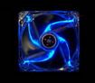 RITMO 12CM Blue Color LED Computer Case Cooler Fan 12V with 2 Ball Bearing - Transparent
