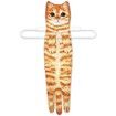 Hand Towels for Bathroom Kitchen,Cute Cat Quick-Dry Hanging Hand Towels Decorative for Bathroom Face Towels,Funny Gifts for Cat Lovers (Orange)