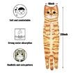 Hand Towels for Bathroom Kitchen,Cute Cat Quick-Dry Hanging Hand Towels Decorative for Bathroom Face Towels,Funny Gifts for Cat Lovers (Orange)