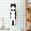 Hand Towels for Bathroom Kitchen,Cute Cat Quick-Dry Hanging Hand Towels Decorative for Bathroom Face Towels,Funny Gifts for Cat Lovers (Black And White)