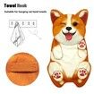 Corgi Hand Towels for Bathroom Kitchen Cute Dog Decor Decorative Hanging Towels  Absorbent Soft Face Towels Housewarming  Dog Mom Gifts for Women Dog Lover