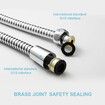 Shower Hose, Kink Free Stainless Steel Shower Hose Pet Bathing Cleaning, 1.5M Chrome