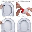 Bidet Toilet Seat Bumper for Bidet Attachment with Strong Adhesive White 4PACK