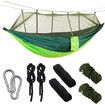 Camping Hammock with Net, Lightweight Portable Hammock, Double Parachute, High Capacity and Tear Resistance, Perfect for Hammocks