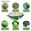 Camping Hammock with Net, Lightweight Portable Hammock, Double Parachute, High Capacity and Tear Resistance, Perfect for Hammocks