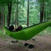 Camping Hammock with Net, Lightweight Portable Hammock, Double Parachute, High Capacity and Tear Resistance, Perfect for Hammocks