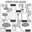 Portable Bidet,Mini Foldable Handheld Personal Travel Bidet with 2 Pressure Options Electric Sprayer Toilet (White)
