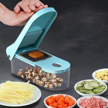 Onion Chopper Pro Vegetable Chopper Slicer Dicer with 8 Replaceable Blades Veggie Chopper Cutter