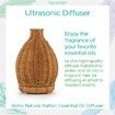 Essential Oil Diffuser Rattan Aroma Mist Humidifiers Aromatherapy Diffusers With Waterless Auto Shut-Off Protection For Home