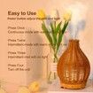 Essential Oil Diffuser Rattan Aroma Mist Humidifiers Aromatherapy Diffusers With Waterless Auto Shut-Off Protection For Home