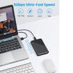 2.5 Inch Hard Drive Enclosure USB 3.0 to SATA 5Gbps for Hard Drive Disk Case 2 Pack