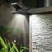 Solar Motion Sensor USB Power Security Umbrella Light,Clip Clamp on Lights Outdoor with 72 LED 4Modes Wireless Waterproof for Patio Wall Garage