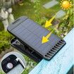 Solar Motion Sensor USB Power Security Umbrella Light,Clip Clamp on Lights Outdoor with 72 LED 4Modes Wireless Waterproof for Patio Wall Garage