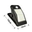 Solar Motion Sensor USB Power Security Umbrella Light,Clip Clamp on Lights Outdoor with 72 LED 4Modes Wireless Waterproof for Patio Wall Garage
