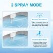 Bidet Attachment for Toilet,Dual Nozzle Sprays Adjustable Hot&Cold Water,Self-Cleaning and Retractable Nozzle,Toilet Seat Bidet Attachment for Rear,Feminine Wash