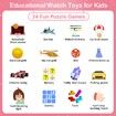 Smart Watch for Kids,Toddler Watch Toys with 24 Games Camera Video Recorder Music Alarm Calculator Calendar Stopwatch Flashlight Pedometer Birthday Gift Toys Age3+ (Pink)