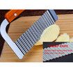 Crinkle Potato Cutter, Wavy Chopper Knife for Fruit, Vegetable, Carrot, Potato