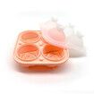 Ice Cube Trays 2 Pack, 2.5 inch 3D Rose Silicone 4 Ice Cube Trays, Reusable and BPA Free