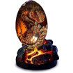 Dragon Eggs Clear Dragon Egg Resin Sculpture Handmade Fire Pocket Dragon Souvenir(Only Dragon Eggs )