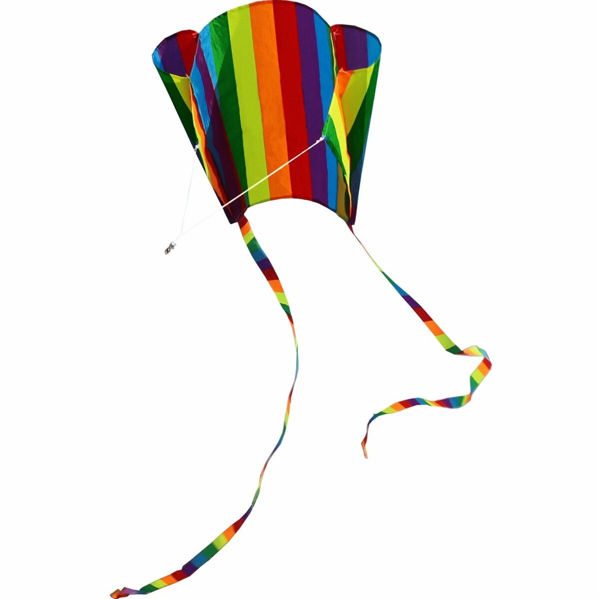 3D Rainbow Soft Parafoil Kite Easy to Fly Pocket Size 12X16X2cm Lawn, Beach, Garden Family Gatherings 12X16X2cm