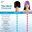 Form Fitting Head Gel Ice Cap Cold Therapy  Ice Head Wrap Ice Pack Mask Cold Cap-Black