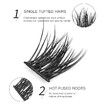 180 Clusters Lashes DIY Eyelash Extensions Anime Lashes Makeup Eyelash Clusters Extensions Individual Lashes Cluster  at Home