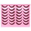 Natural Brown Lashes Wispy Faux Mink Eyelashes Cat Eye 11mm Fluffy False Lashes Natural Look 14 Pairs Strip Eyelashes Pack