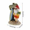 Gnomes Garden Statue,Summer Surfing Garden Gnome , Red Hat(10*6.5*14.5CM)
