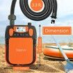 16PSI High Pressure SUP Air Pump,12V DC Car Connector for Inflatable Stand Up Paddle Boards, Boats