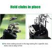 14 Pcs Plastic Golf Club Organizer Clip Putter Bag Holder Iron Driver Protector Set