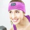 Music Bluetooth Sleeping Headband Eye Mask Headscarf Running Yoga Fitness Sleep Headphone Headscarf Headscarf Color Pink
