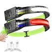 LED Rechargeable Headlamp 1000 Lumens COB Motion Sensor Waterproof,Suitable for Camping Work SOS-2 Pack